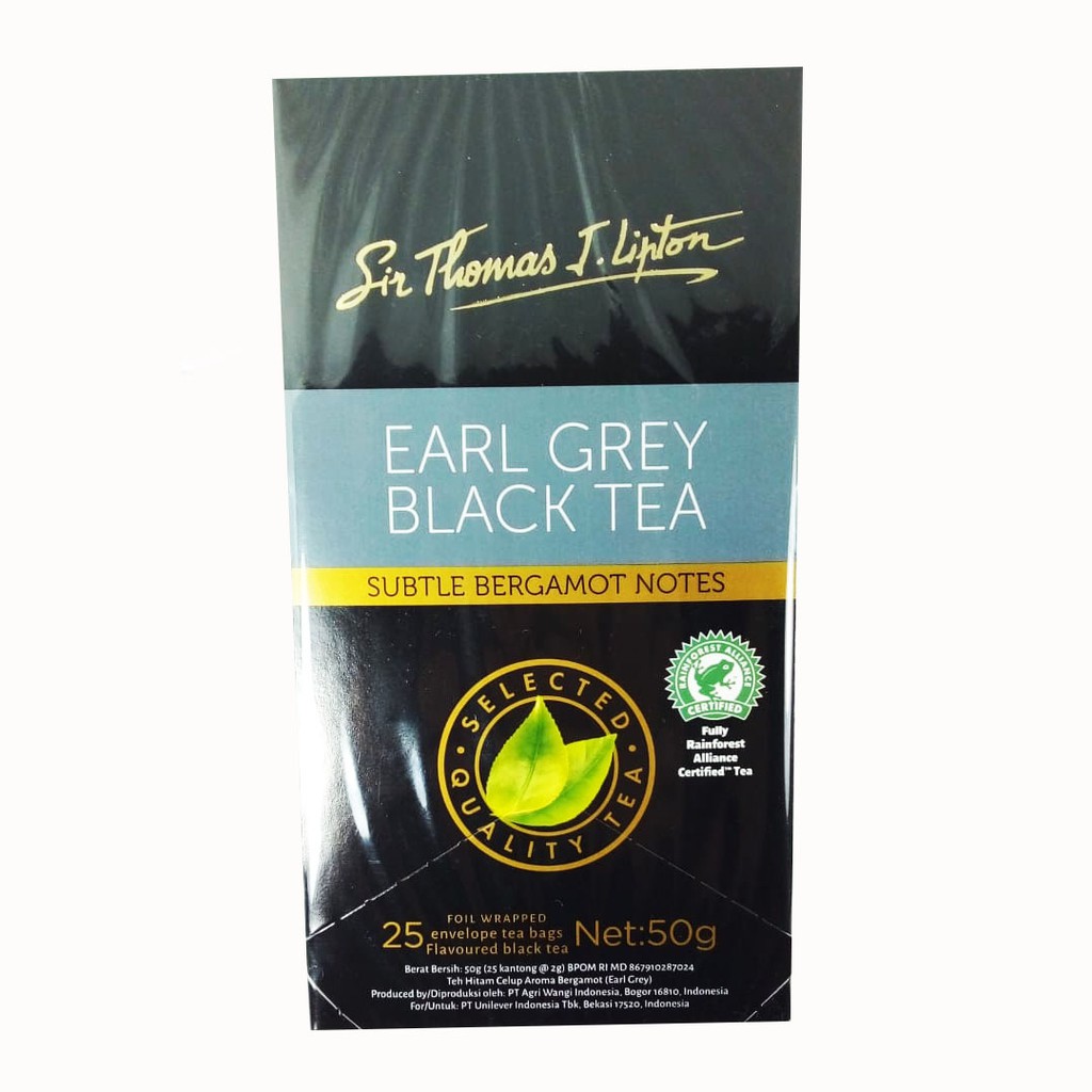 

SIR THOMAS J. LIPTON EARL GREY BLACK TEA 50G
