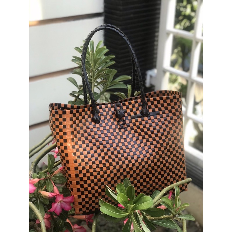 Tas Anyaman Wanita Maharani Ukuran XL Super Bagus / Tas Anyaman Wanita Serbaguna XL Cantik