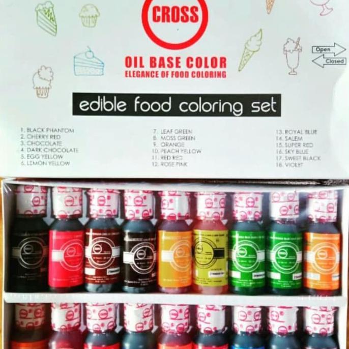 

PEWARNA MAKANAN CROSS 18 WARNA (20ML)