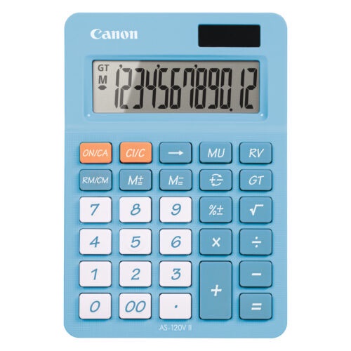 

Kalkulator Calculator Canon AS-120V AS-120 AS 120 V II Biru - Desktop 12 Digit