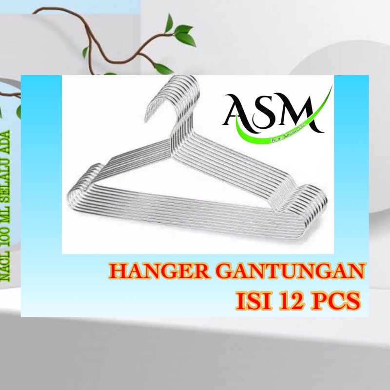 HANGER GANTUNGAN BAJU ISI 12 PCS