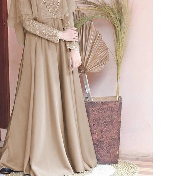 XC - Maxi Edeline / Maxi Tile Mutiara / Maxi Terbaru / Maxi Dress Edeline / Gamis Pesta