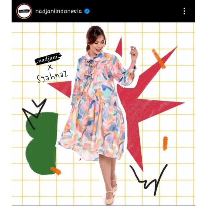 Oceana Dress Pink by Nadjani x Syahnaz