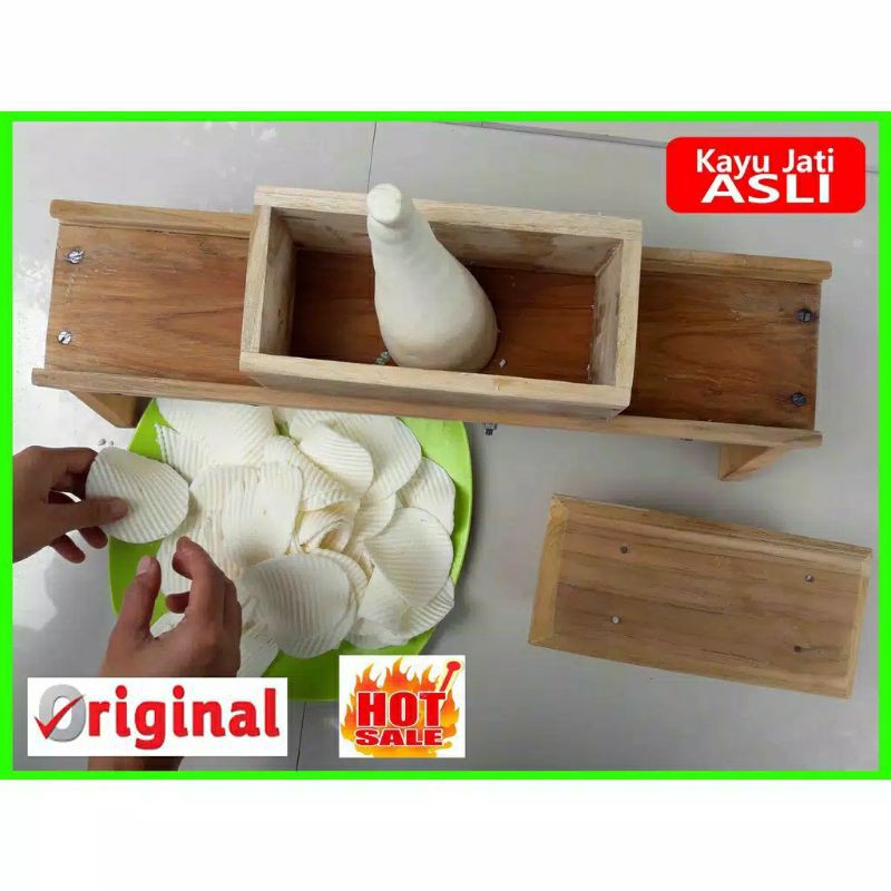 PRODUK JATI-TERLARIS  PENGIRIS KERIPIK PARUTAN BAWANG MERAH PENGIRIS SERBAGUNA KAYU JATI ASLI