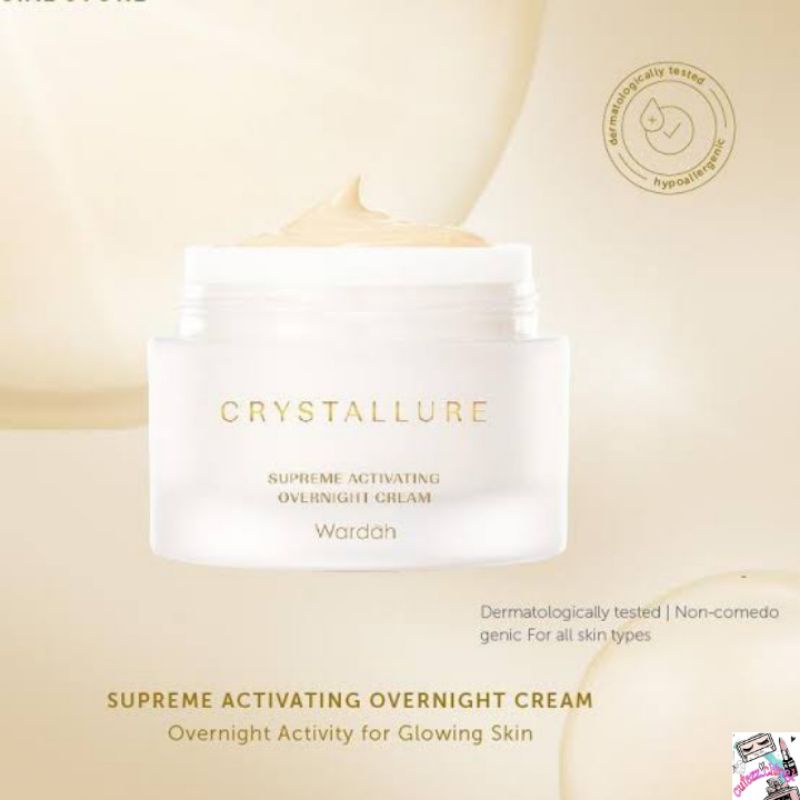 ☃Cutezz_Ching1☃Wardah Crystallure Supreme Activating Overnight Cream 50g