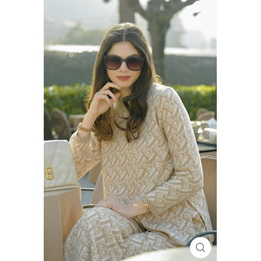 PRELOVED Benang Jarum Bimu Knit Top - Sand Size S