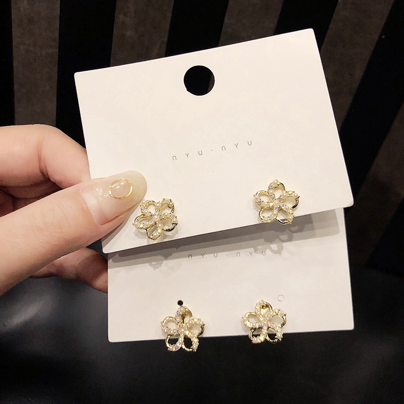 Anting Bunga Mutiara Kecil Mini Untuk Wanita Aksesoris fashion Korea