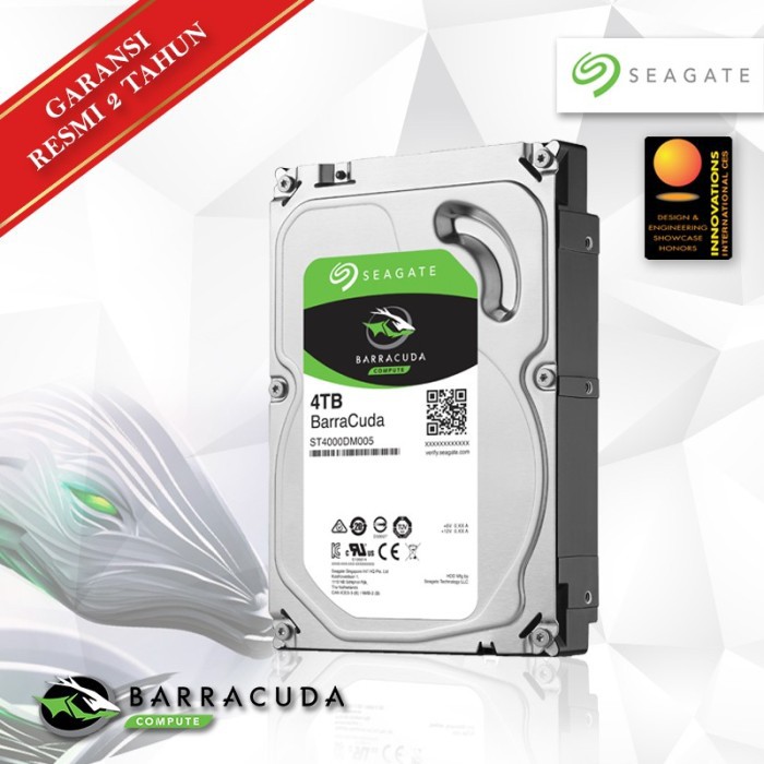 HDD Resmi Seagate Barracuda 4TB - HDD PC 3.5 Inch - GARANSI 2 TAHUN