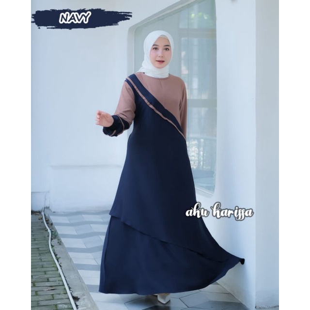 SHABIRA AKU KARISSA DRESS CANTIK ITYCREPE OOTD FASHION MUSLIM HITS STYLE BRANDED