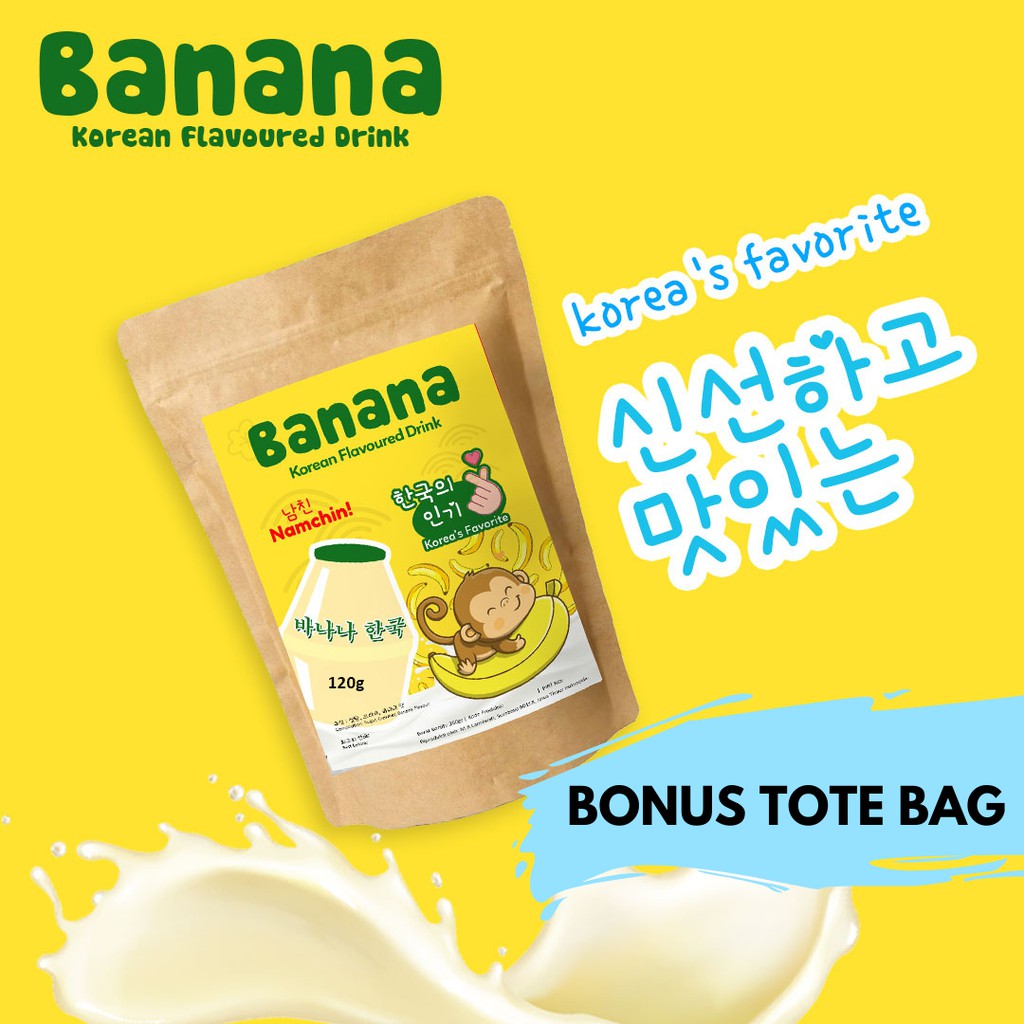 Namchin UYU Korean Milk / Korean Flavoured Drink Mood Booster Bonus Tote Bag