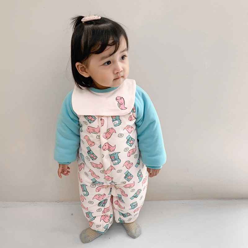 babylovanta - jumper panjang bayi PREMIUM 0-2 Tahun TERMASUK BIP/ jumper bayi baju lucu  tidur bayi import korea Mini Dino