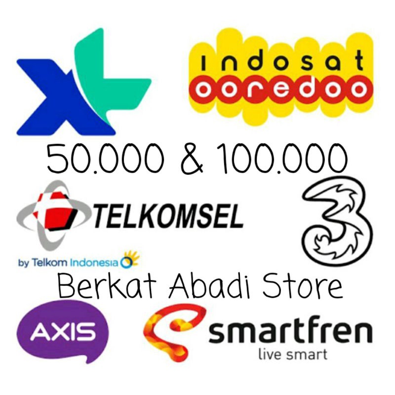 Pulsa ALL OPERATOR NOMINAL 50K DAN 100K