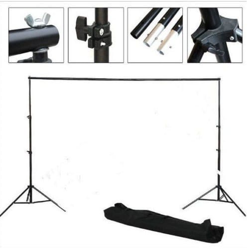 Bracket Backdrop Besi 3 Meter | Backdrop Stand Foto Studio Tiang Penyangga | Kain Hitam Background Hiasan Dekorasi Pesta Background Fotografi Youtube