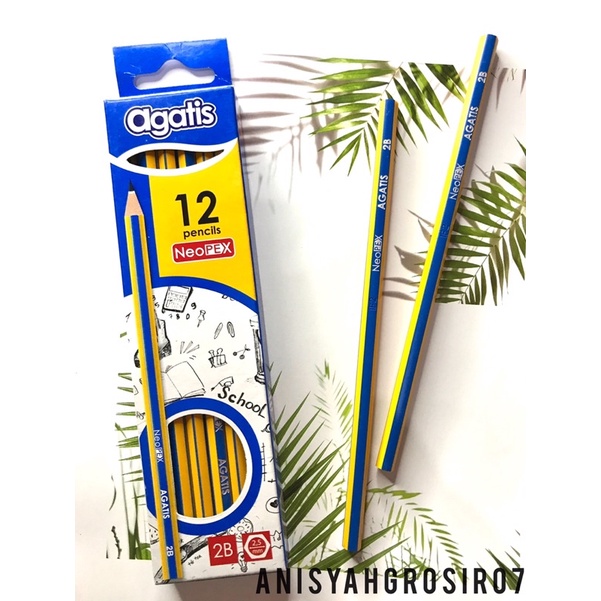 

( SATUAN) Pensil 2B Agatis Neo Pex/ Pensil kayu 2B Agatis Neo Pex/ Pensil murah rautan
