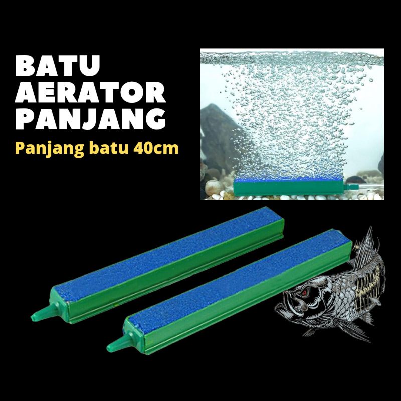 Batu Air stone Aerator Aquarium Panjang 10 15 20 25 30 40 cm