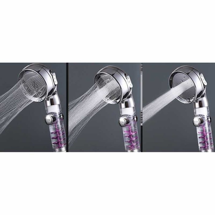 FMFIT New Innovation Spiral Turbine Head Shower Pressurized 3 Gear Mode
