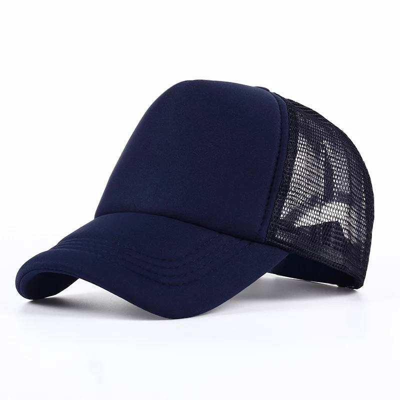 TOPI TRUCKER POLOS BIRU DONGKER