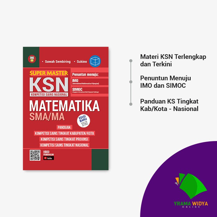 Yrama Widya Buku Olimpiade Super Master Ksn Matematika Sma Ma Penuntun Menuju Imo Shopee Indonesia