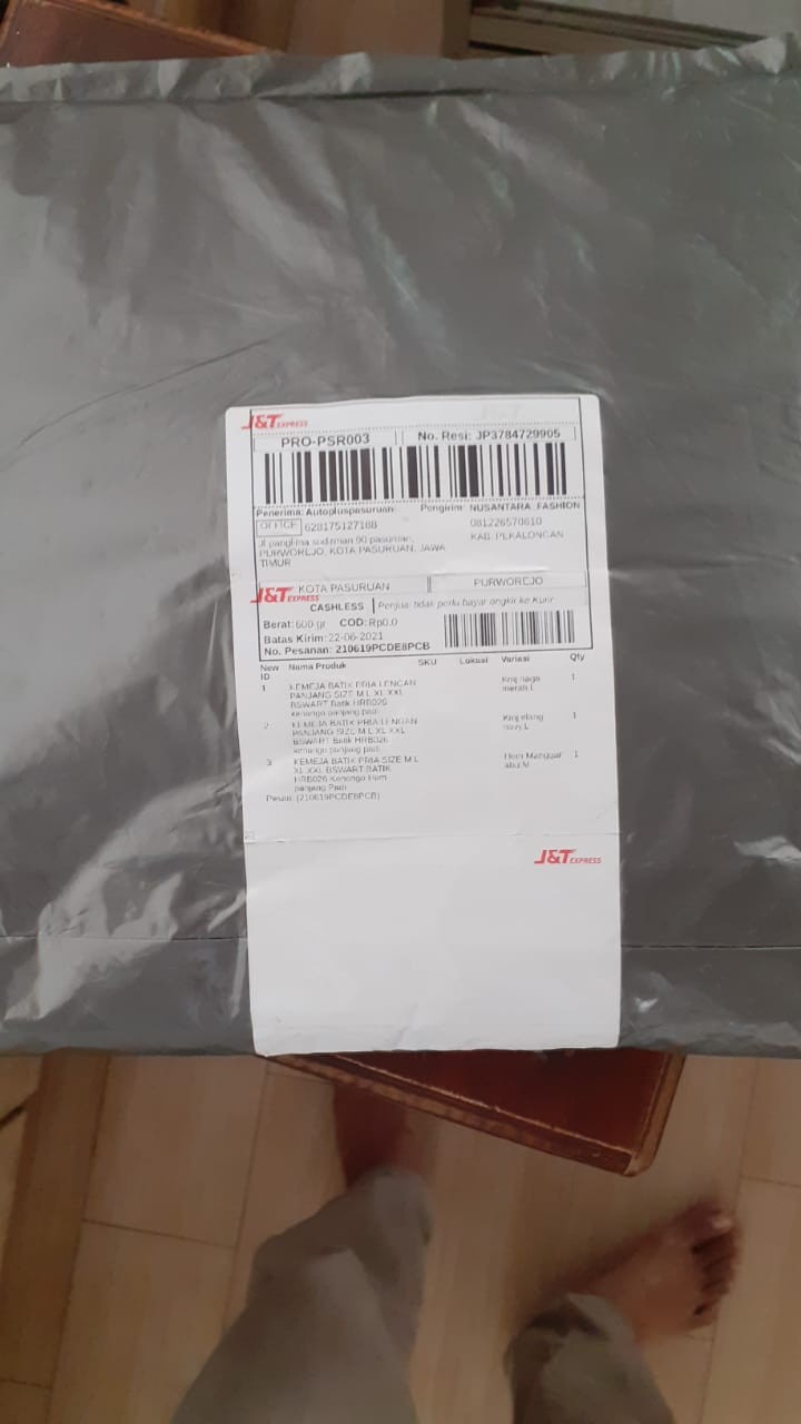 Kemeja Batik Pria Size  M L Xl Xxl Bswart Batik Hrb026 Kenongo Hem Panjang Padi