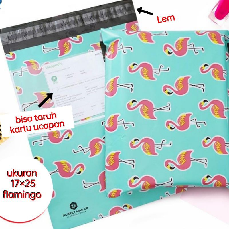 Amplop/kado packing plastik polymailer size17×25