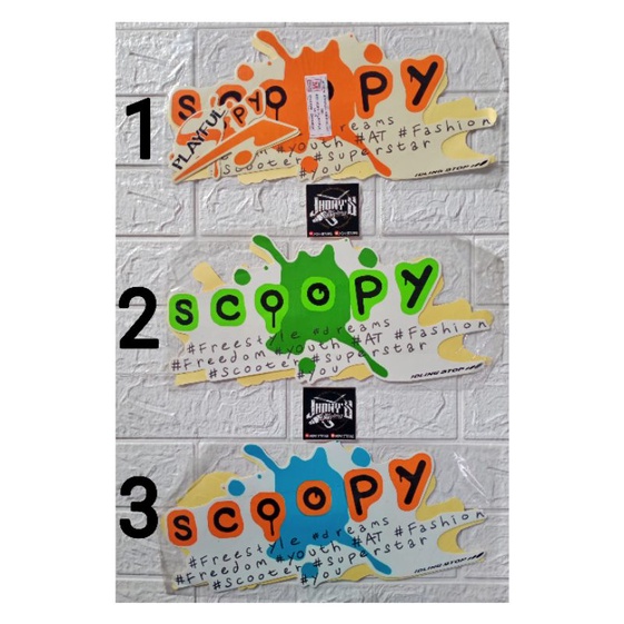 STIKER STRIPING LIS BODY MOTOR HONDA SCOOPY PLAYFUL TAHUN 2016-2017