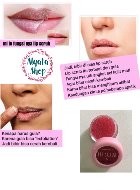 Sugar Lip Scrub Scrub Bibir Masker Bibir Shopee Indonesia