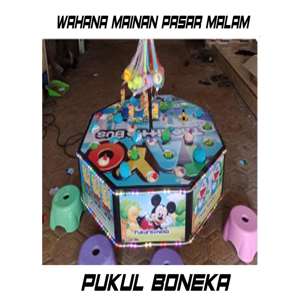 Wahana mainan pasar malam Pukul Boneka Ukuran Besar