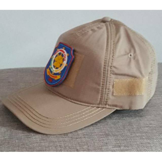 TOPI SATPOL PP - TOPI SATPOL PP LOGO BIRU - TOPI SATPOL PP VELRO TAN -TOPI SATPOL PP OUTDOR LAPANGAN