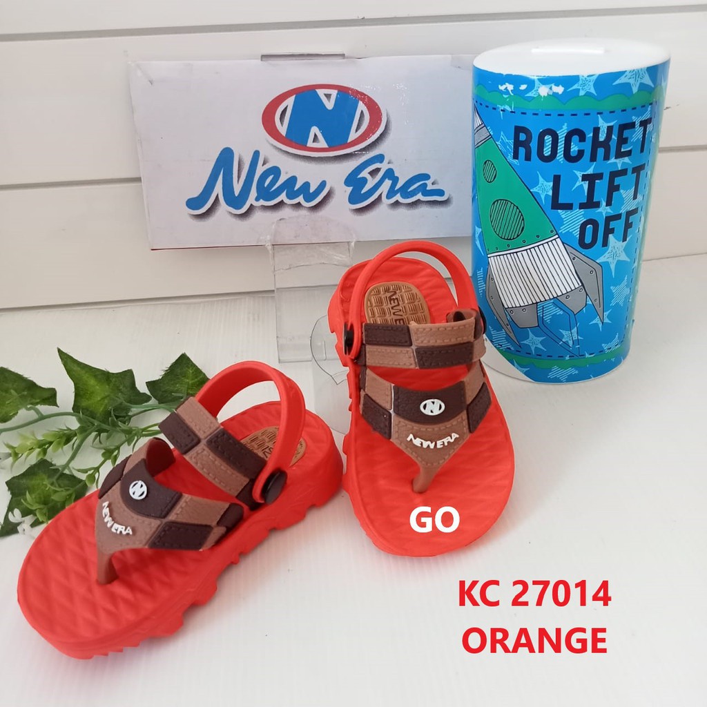 gof NEW ERA BB KC 27014 Sandal Japit Selop Anak Laki Laki Sendal Karet Tali Belakang Original