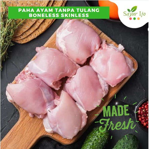 

Paha Ayam Tanpa Tulang & Tanpa Kulit 950 - 1000 Gram Fresh Chicken Thighs Boneless Skinless Daging Ayam Beku Segar