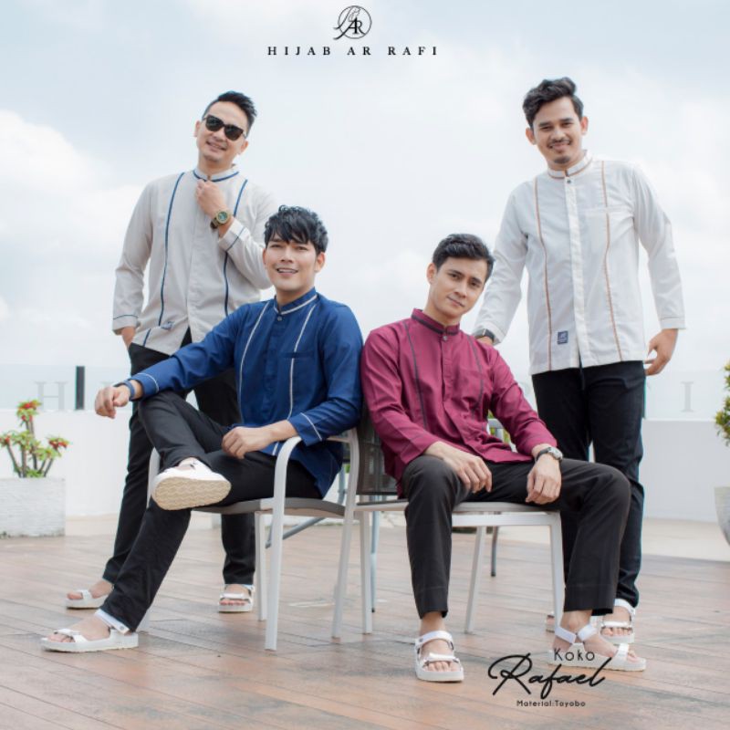 Arrafi Men Koko Rafael | Baju Koko Lengan Panjang Arrafi