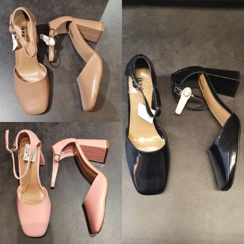 Jastip Termurah Sepatu High Heels Hak Kotak Tahu Fioni