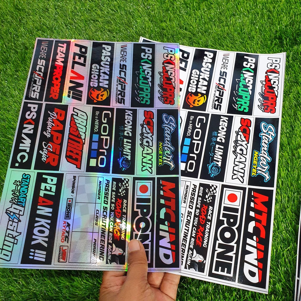 Sticker Scoopy Racing Stiker Motor PsknScoopy