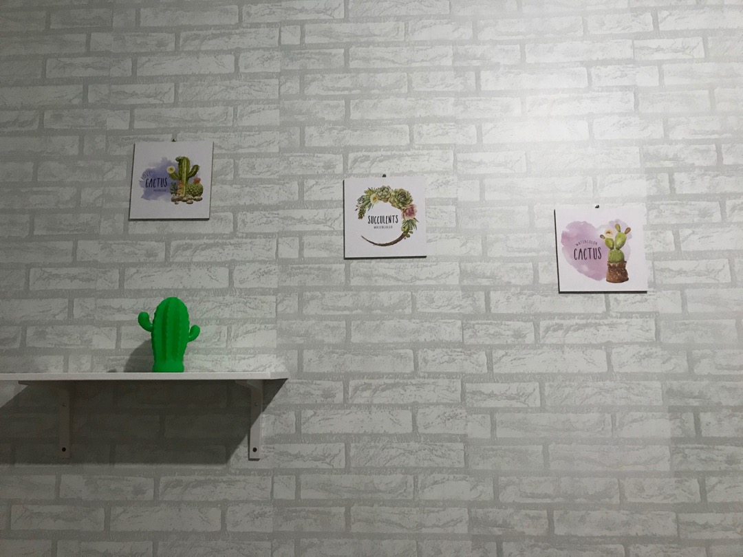 Wall Decor Poster Kaktus Sukulen Pajangan Hiasan Dinding Daun Monstera Tropical  Succulent - Bc19