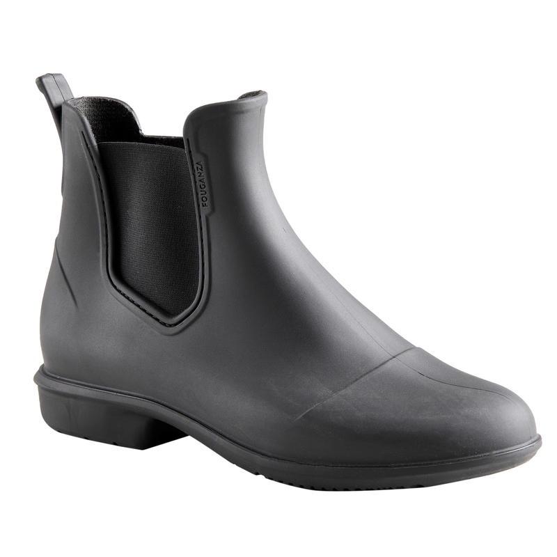 Decathlon Fouganza 100 Adult Horse Riding Jodhpur Boots - Black - 8543212
