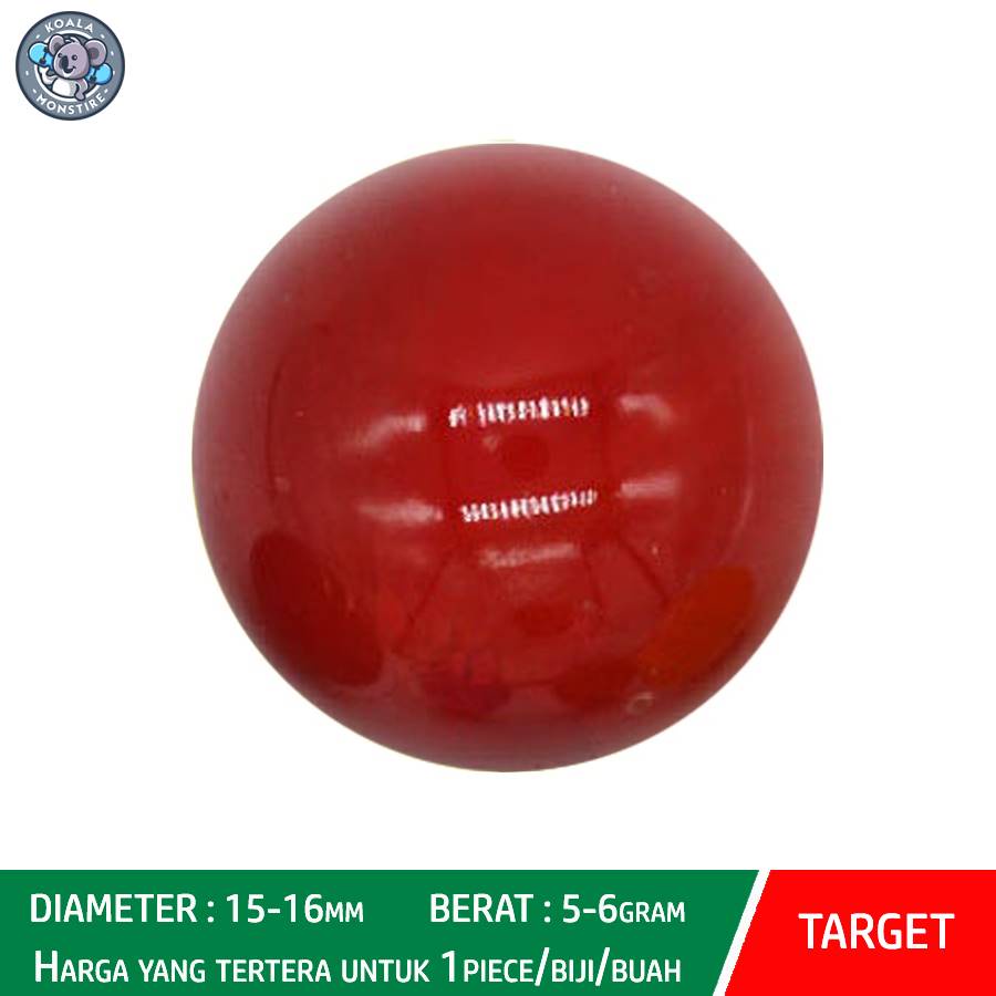 TARGET Kelereng Gundu Chinese Checker Marble Balap Game Opal Red