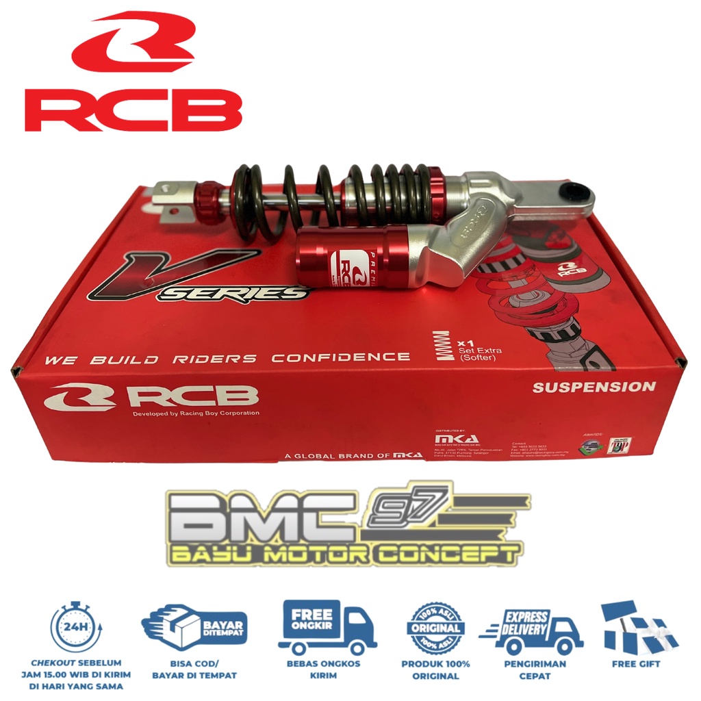 RCB Shock Belakang Vario 125 & 150 VS Series Titanium 330mm