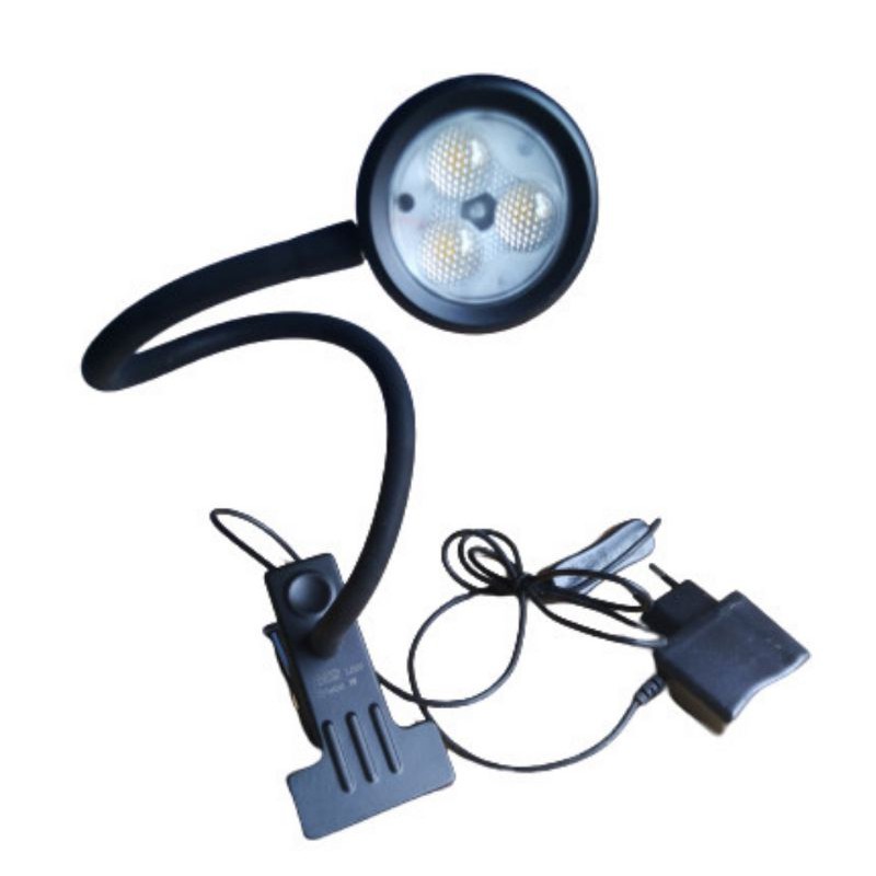 Fumiko Lampu Baca Lampu Belajar Flexibel LED 3 Watt Cepit