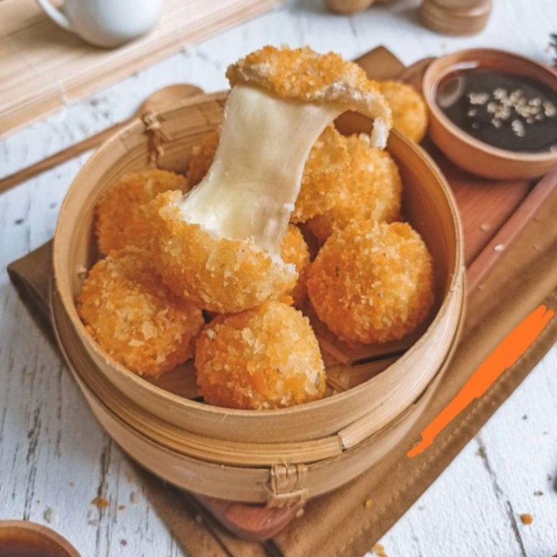 

Cilok Crispy Mozarella/isi Mozarella