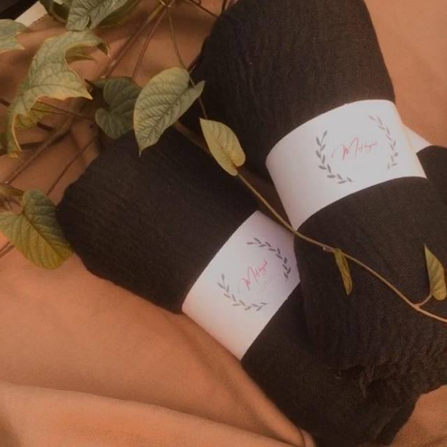 Pashmina CRINKLE HITAM