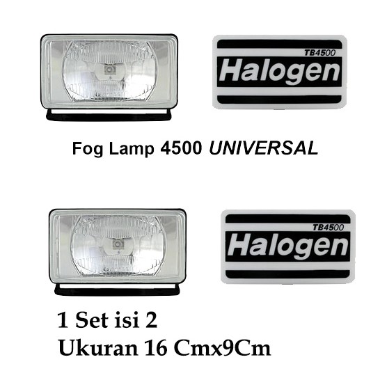 Lampu Fog Lamp Universal Kotak Lampu Kabut Comet 4500