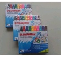 

Spidol snowman white board 10 warna