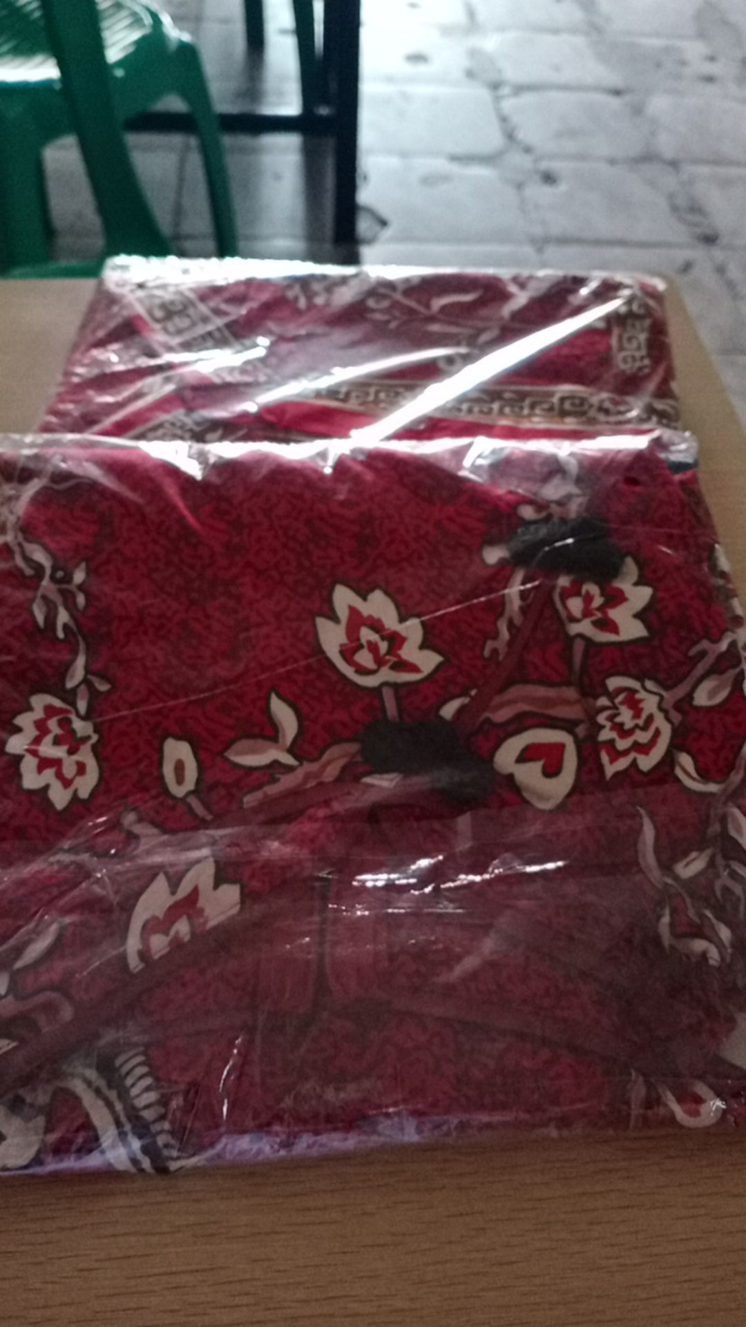 Batik Couple Set Warna Maroon Edisi Imlek, Dl# Bahan Katun Stretch