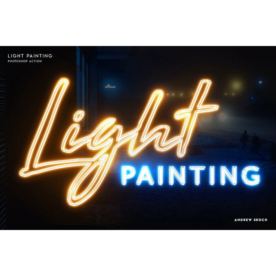 Light Painting - Photoshop Action