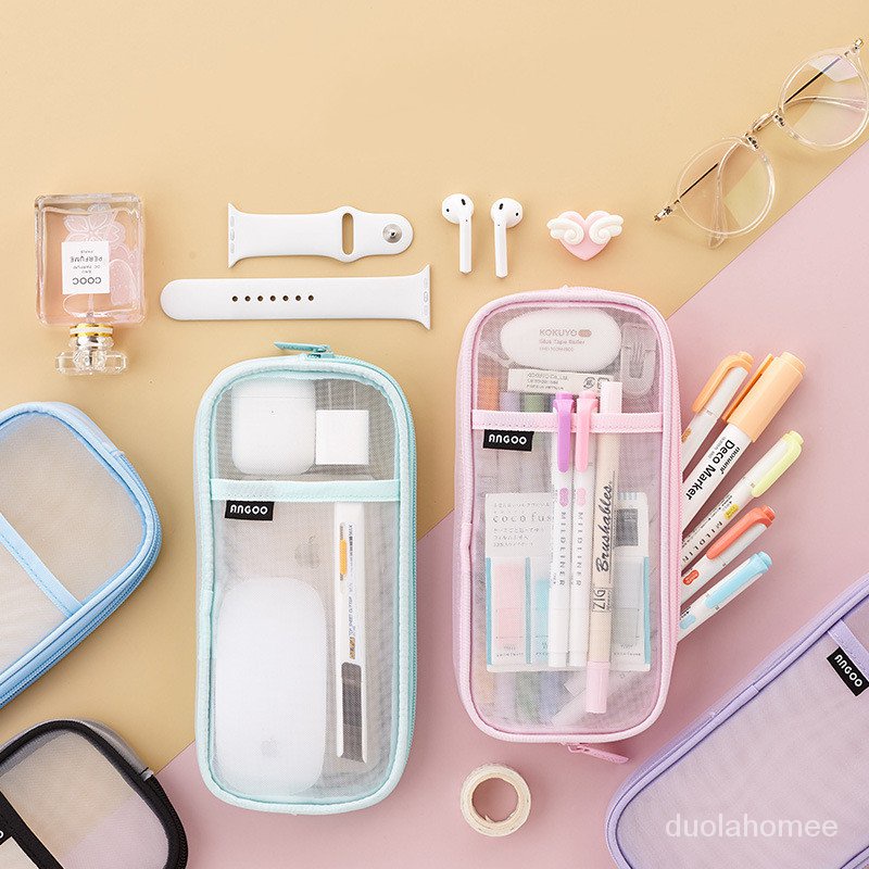 

AGOEE-Large Pencil Case Kawaii Cute Big Pencil Cases Pens Case School Supplies Stationery Pencil Bags Box