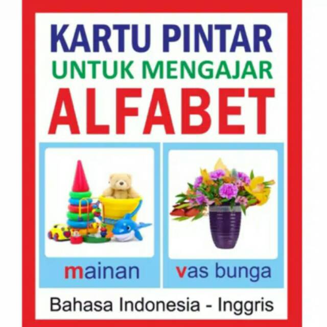 TweedyToys - Flashcard Kartu Pintar Alfabet Murah