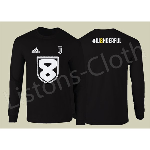 DI JUAL KAOS JUVENTUS W8NDERFUL BAJU BOLA JUARA SCUDETTO 2019 LENGAN