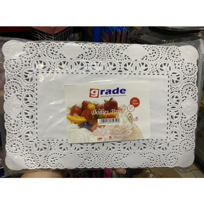 

[COD] Doilies Paper Kotak Persegi Panjang 20x30 Cm isi 250 pcs [COD]
