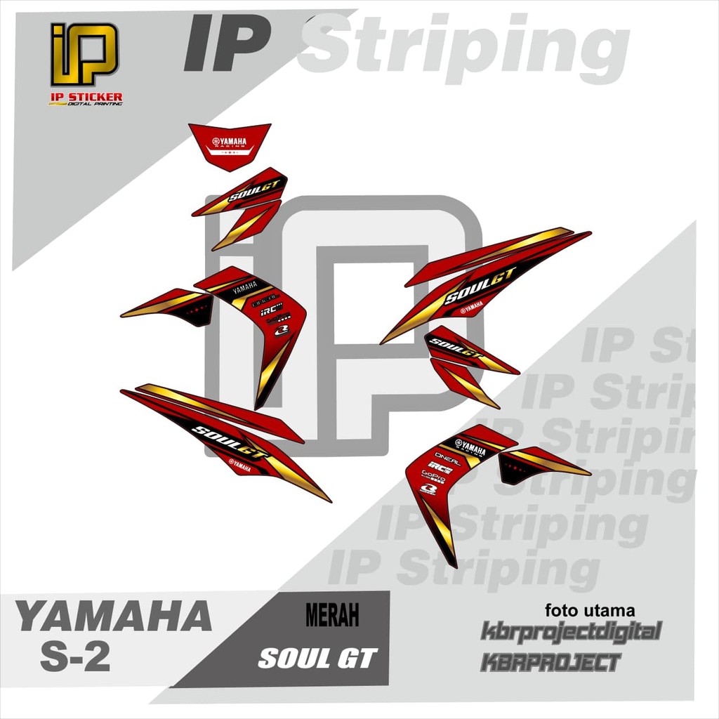 (COD) striping SOUL GT 110/115 - variasi yamaha SOUL GT 110/115 kode S-02
