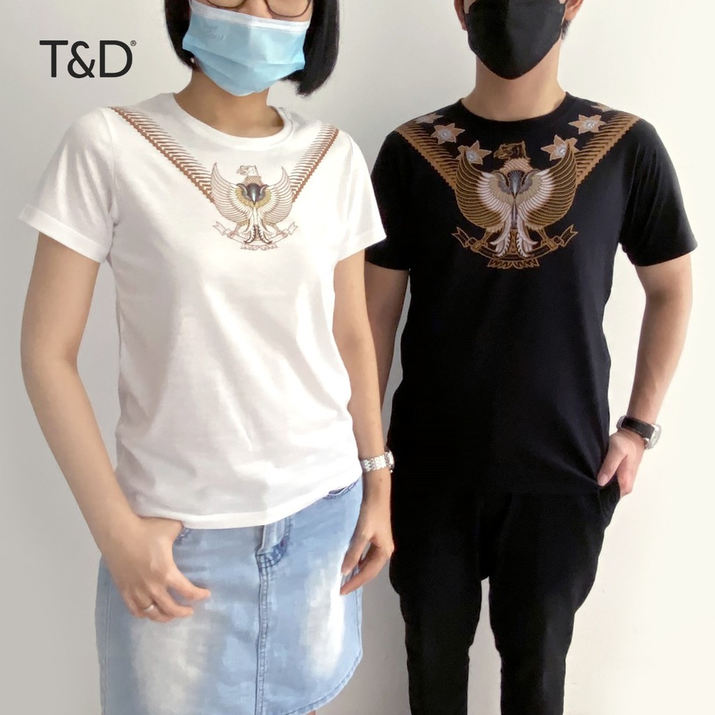 Kaos Batik pria wanita cewek cowok motif pola garuda unisex simpel atasan murah
